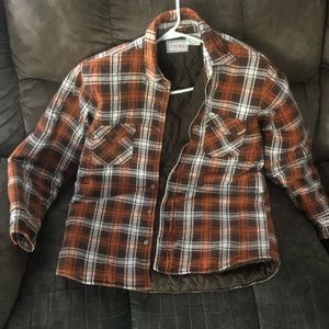 VINTAGE PLAID FLANNEL QUILTED MEDIUM SHIRT